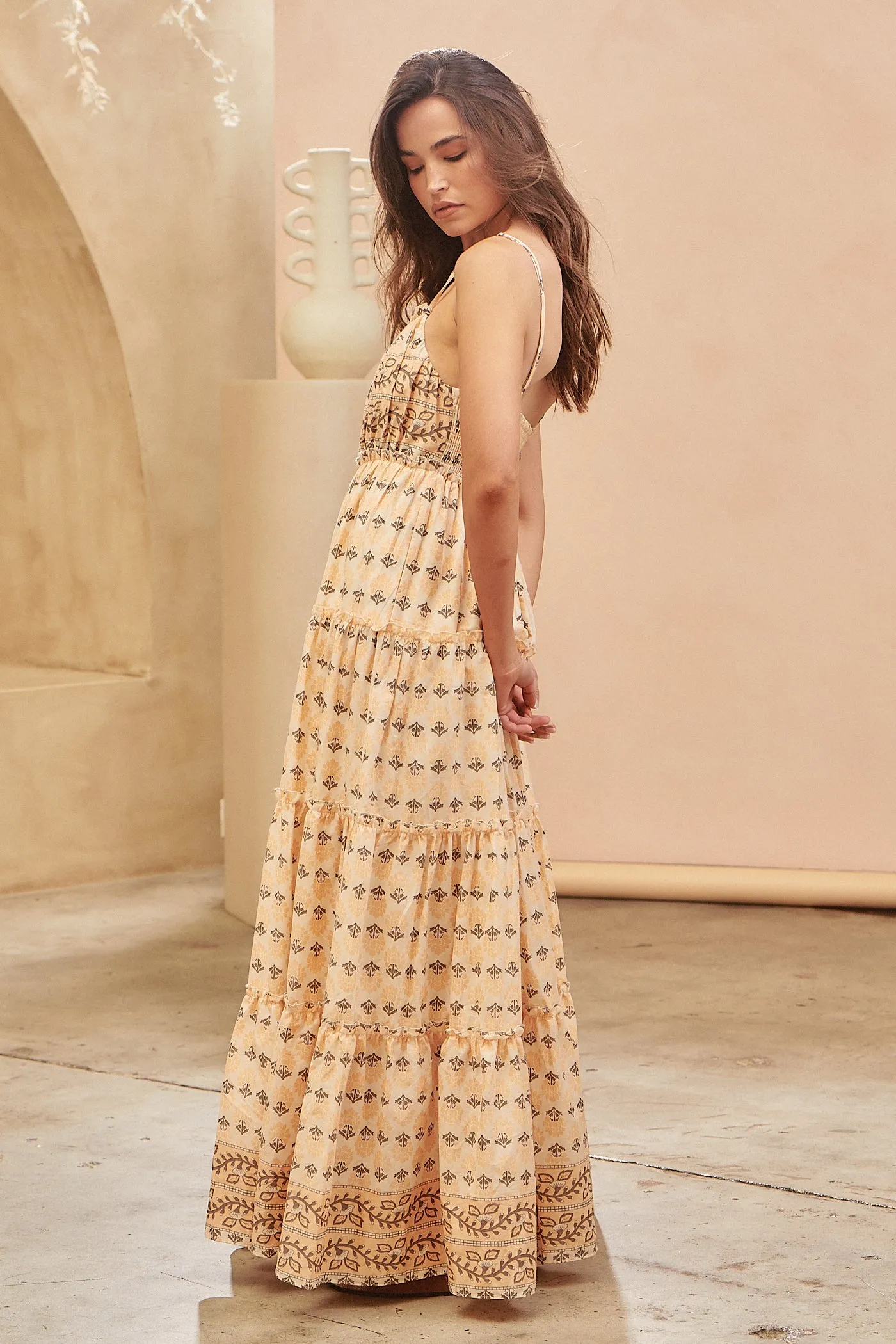 Camari Print Solene Maxi Dress sold by Lilac and Mila product image thumbnail 3