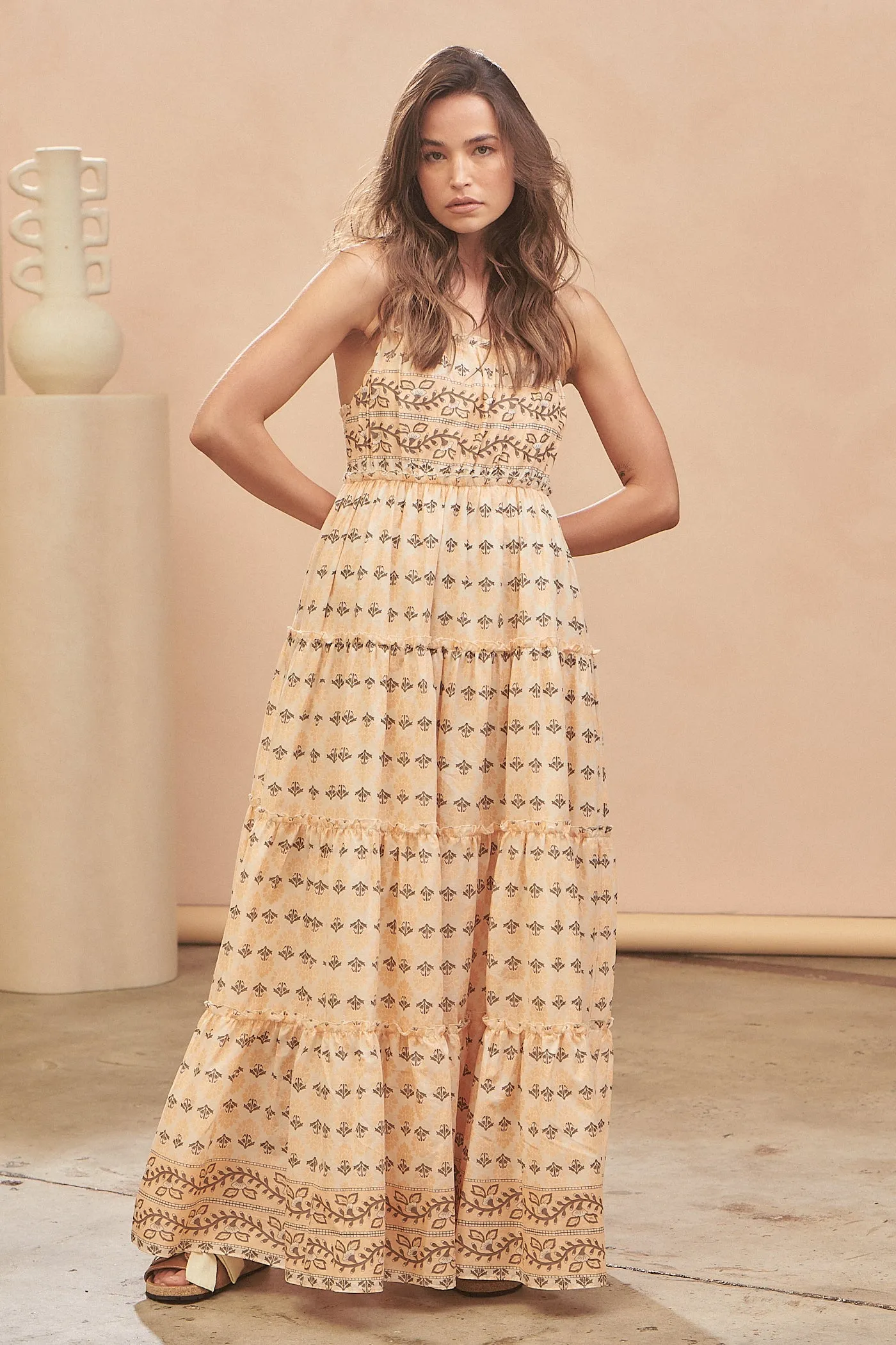 Camari Print Solene Maxi Dress sold by Lilac and Mila