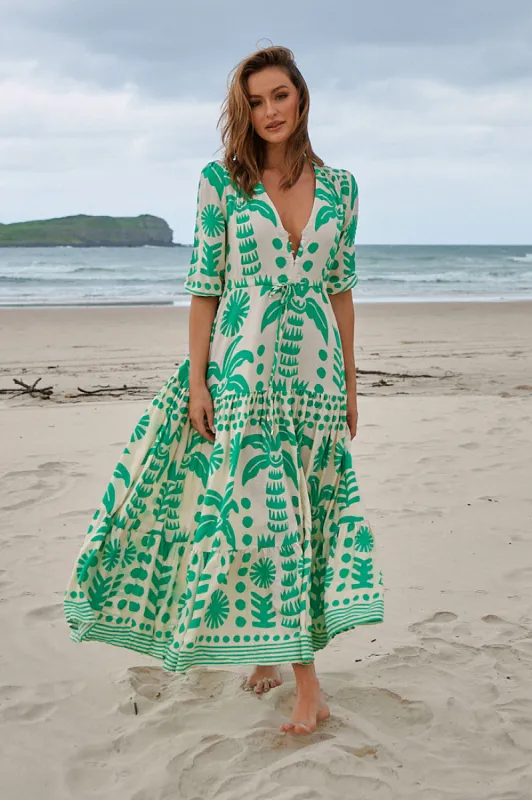 Nazare Print Tessa Maxi sold by Lilac and Mila