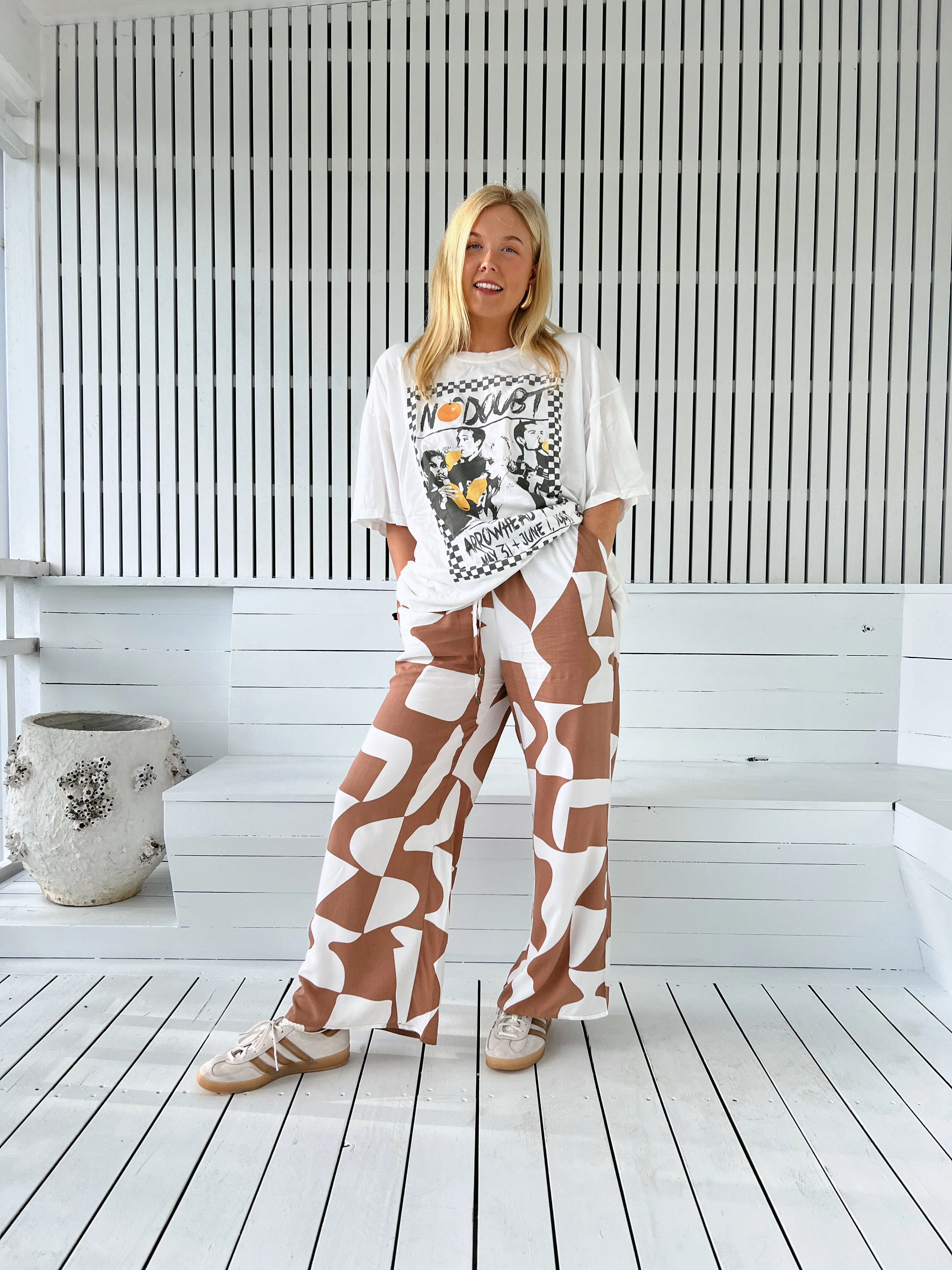 Boston Print Cici Pant sold by Lilac and Mila product image thumbnail 2