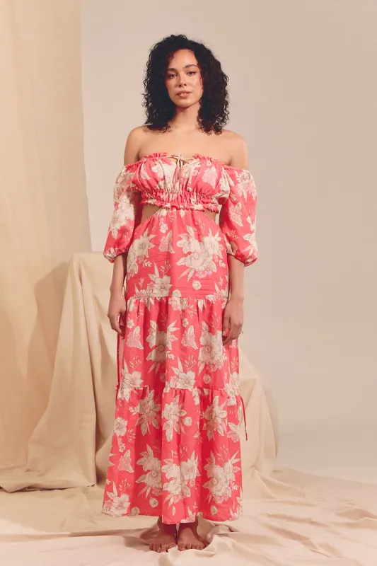 Linen Island Dahlia Haven Maxi sold by Lilac and Mila