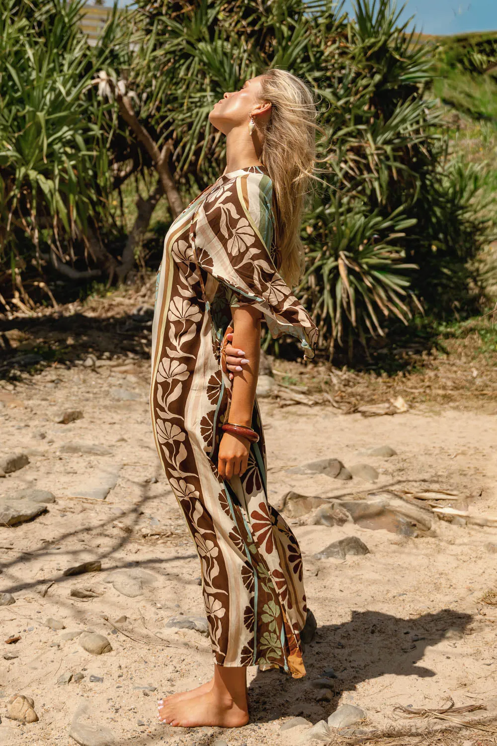 Cacao Mist Print Bree Maxi sold by Lilac and Mila product image thumbnail 4