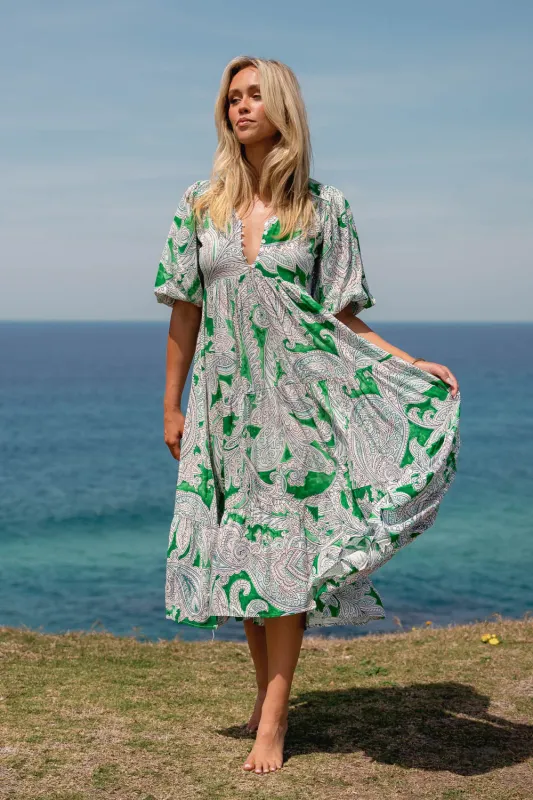 Kashira Print Eve Midi sold by Lilac and Mila