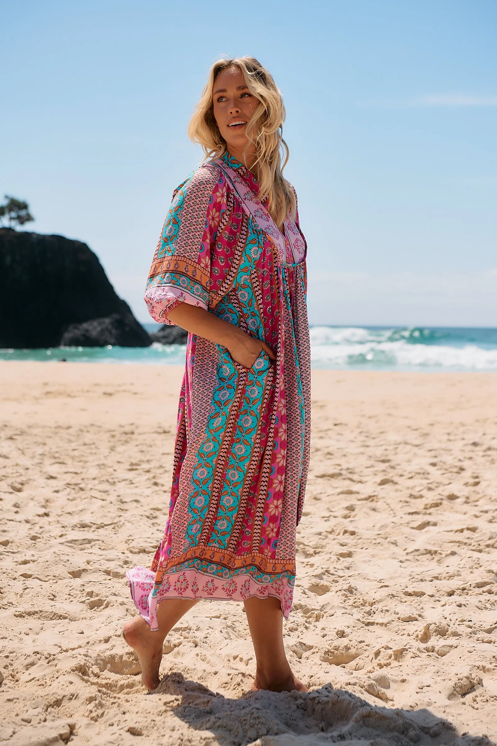 Cedella Print Boheme Midi sold by Lilac and Mila product image thumbnail 4