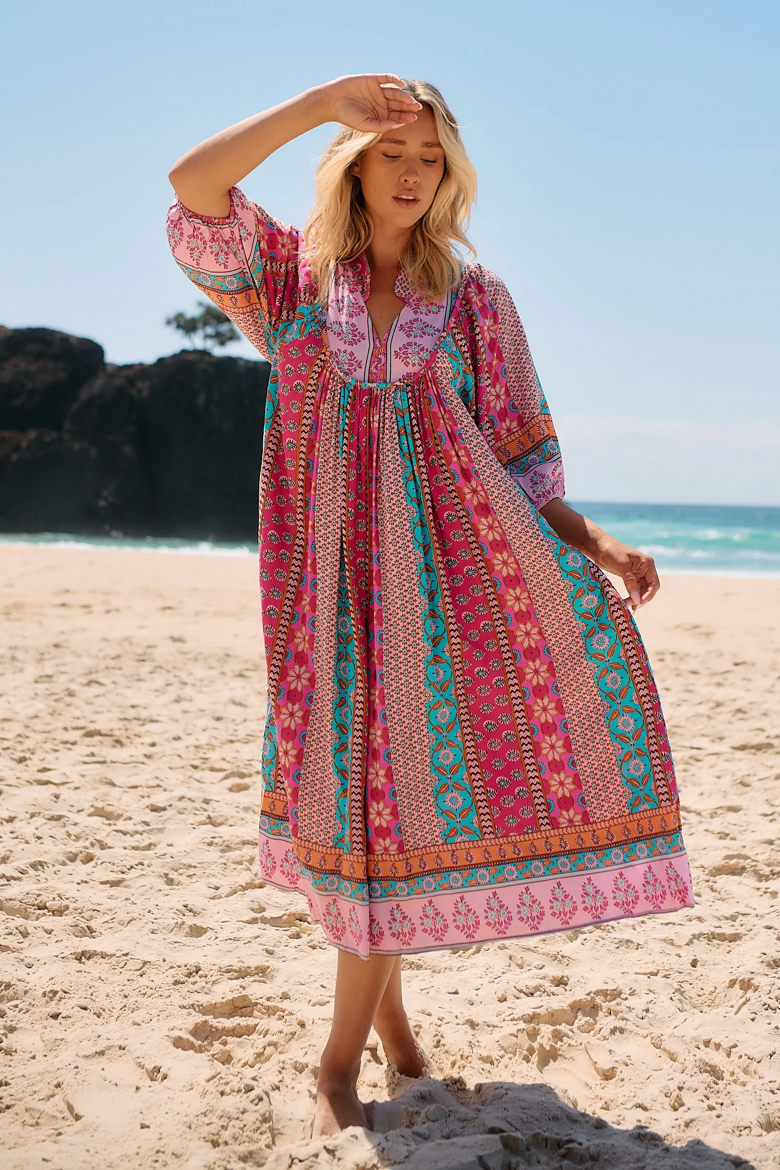 Cedella Print Boheme Midi sold by Lilac and Mila product image thumbnail 2