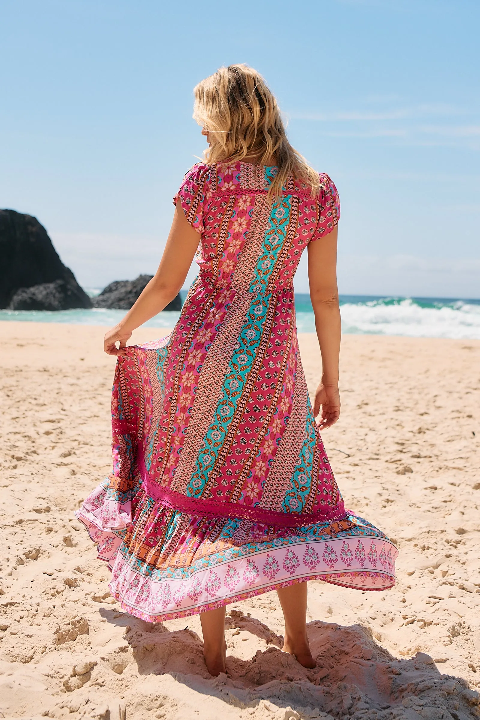 Cedella Print Carmen Maxi sold by Lilac and Mila product image thumbnail 4