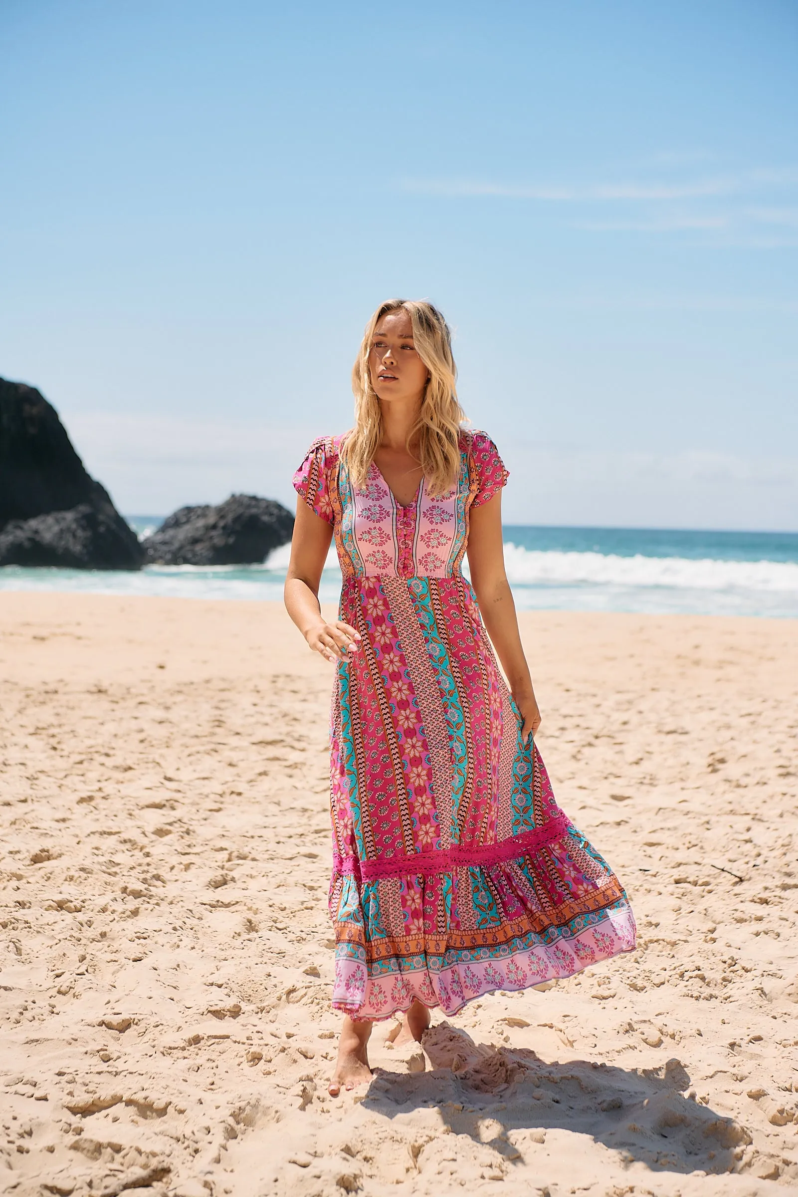 Cedella Print Carmen Maxi sold by Lilac and Mila product image thumbnail 2