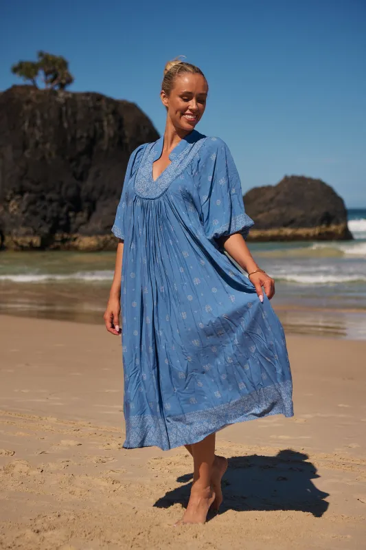 Azure Sky Print Boheme Midi sold by Lilac and Mila