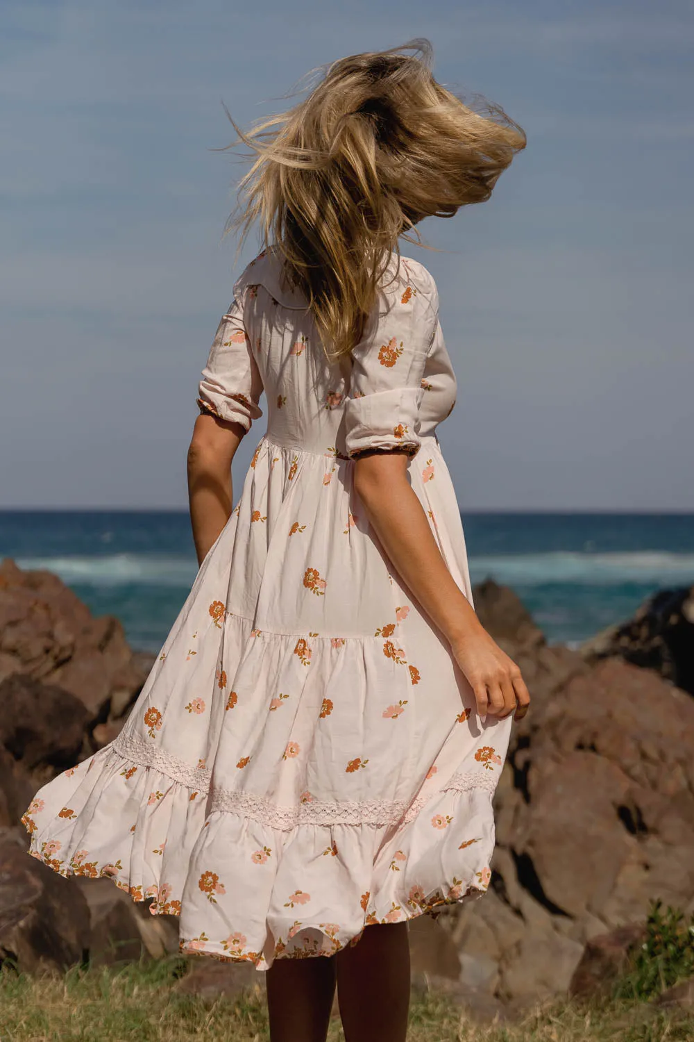 Vintage Sol Print Eve Lace Midi sold by Lilac and Mila product image thumbnail 3