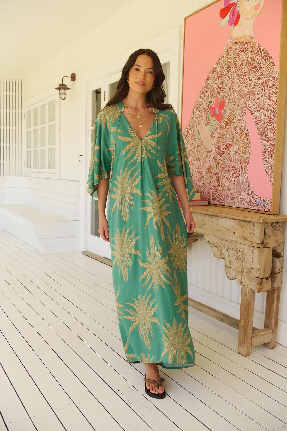 Island luxe Print Bree Maxi sold by Lilac and Mila product image thumbnail 3
