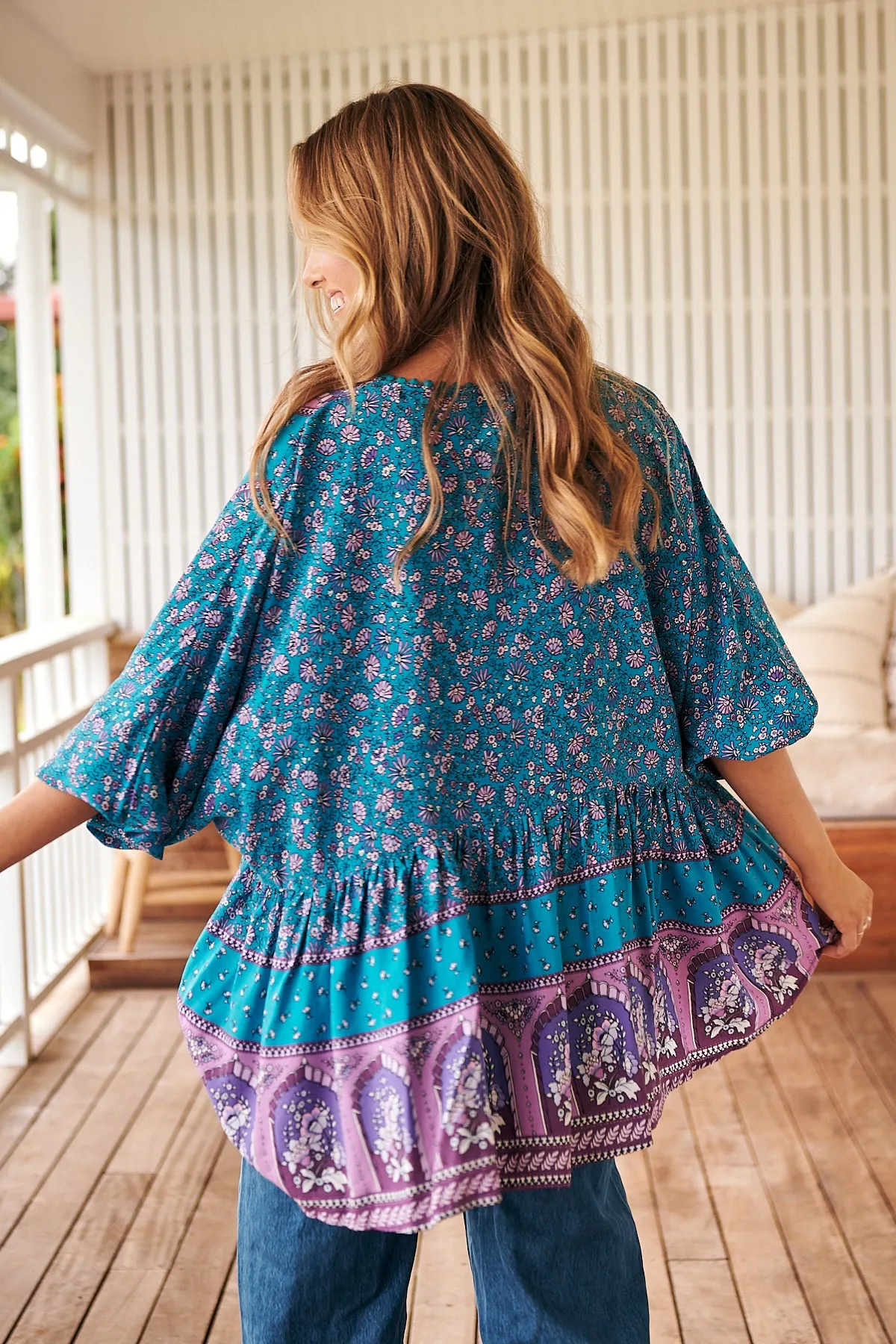 Lottie Print Chloe Top sold by Lilac and Mila product image thumbnail 4