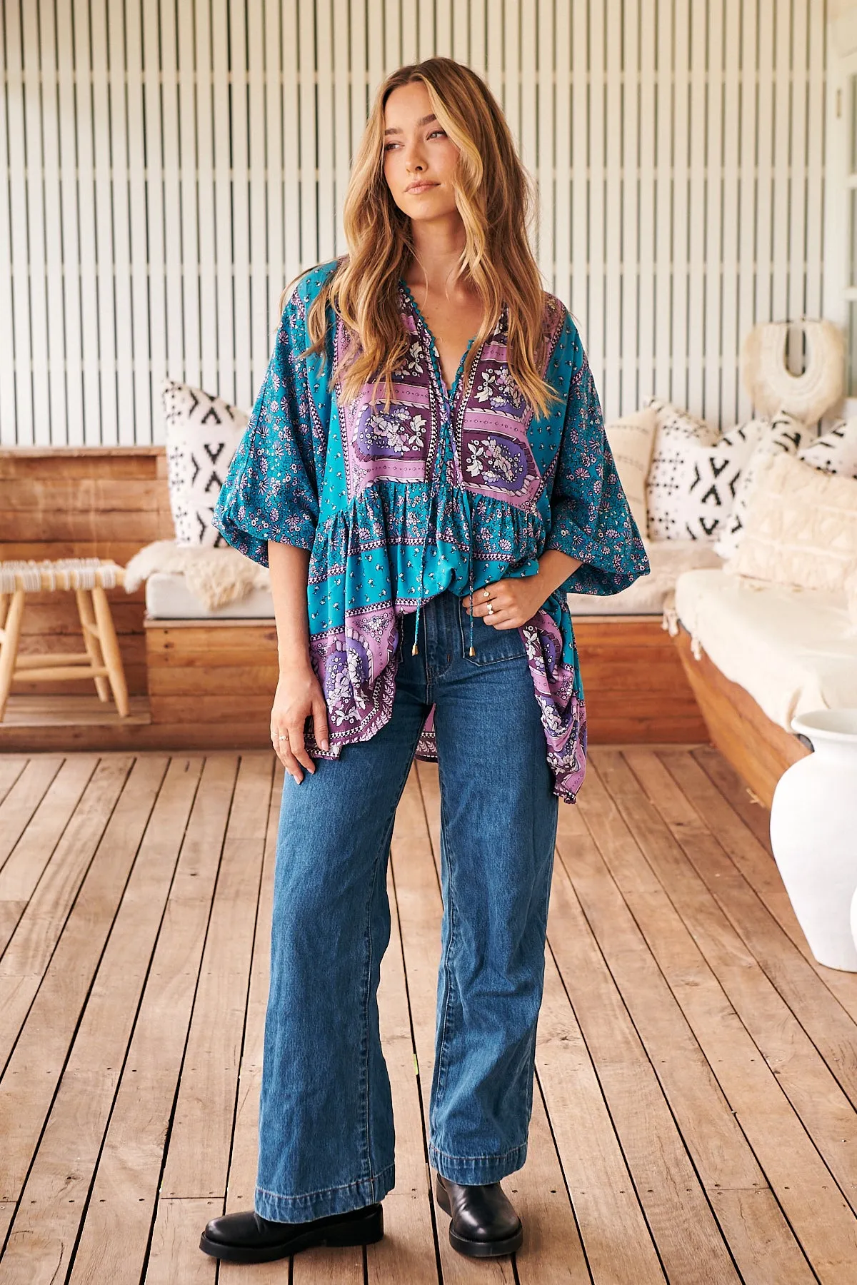 Lottie Print Chloe Top sold by Lilac and Mila product image thumbnail 5