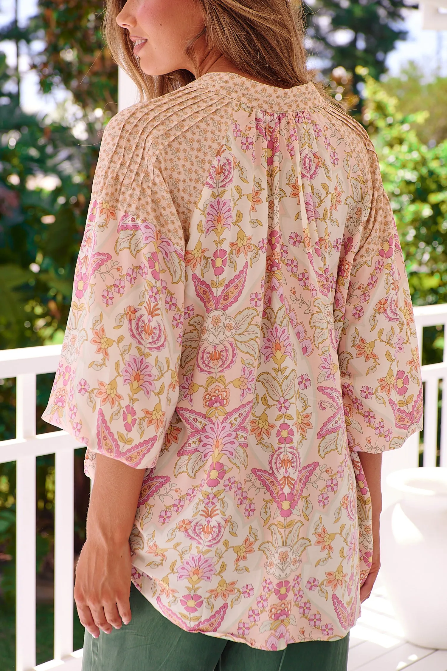 Lily Vine Peony Shirt sold by Lilac and Mila product image thumbnail 3