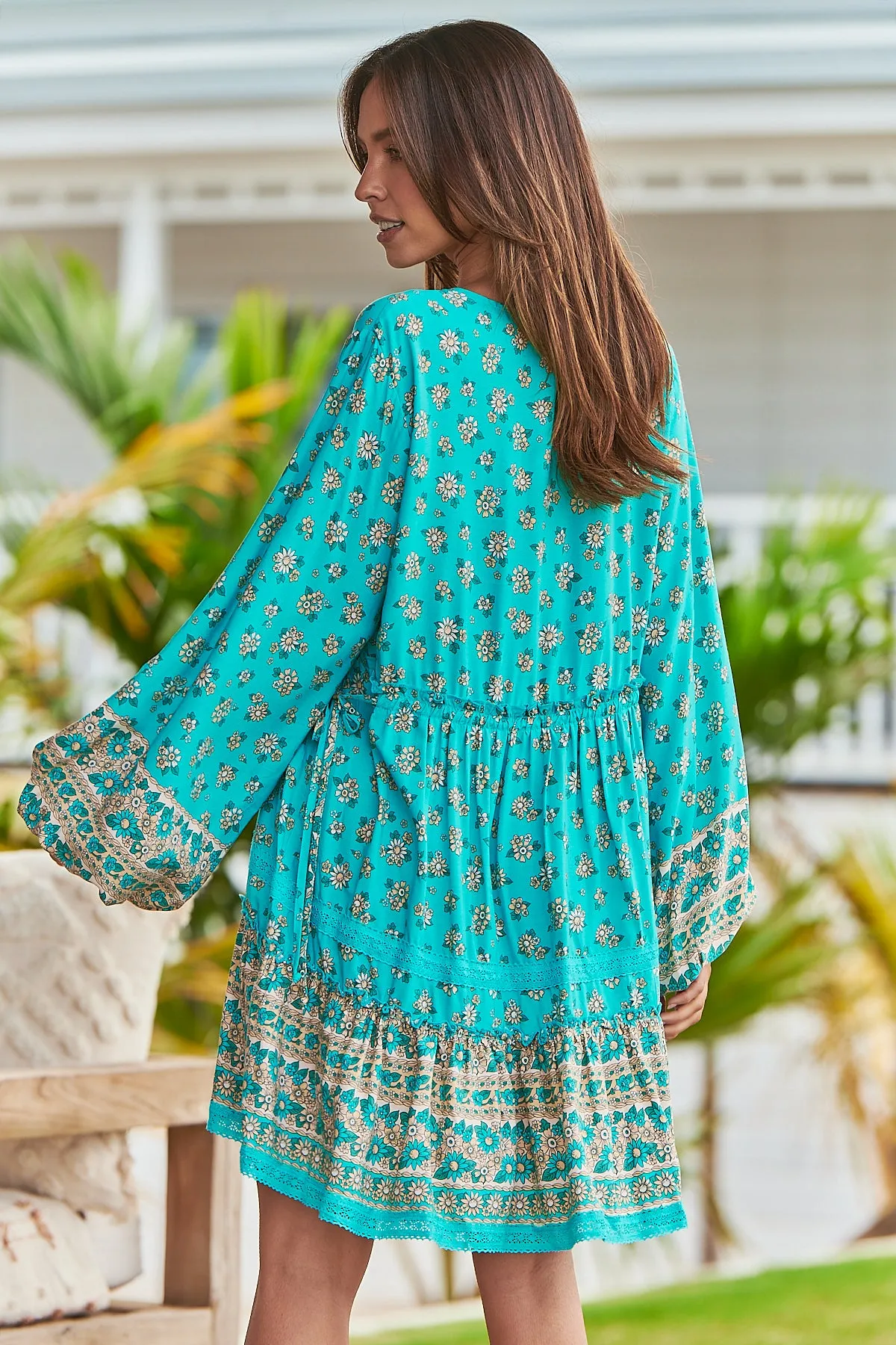 Maui Print Avery Mini Dress sold by Lilac and Mila product image thumbnail 4