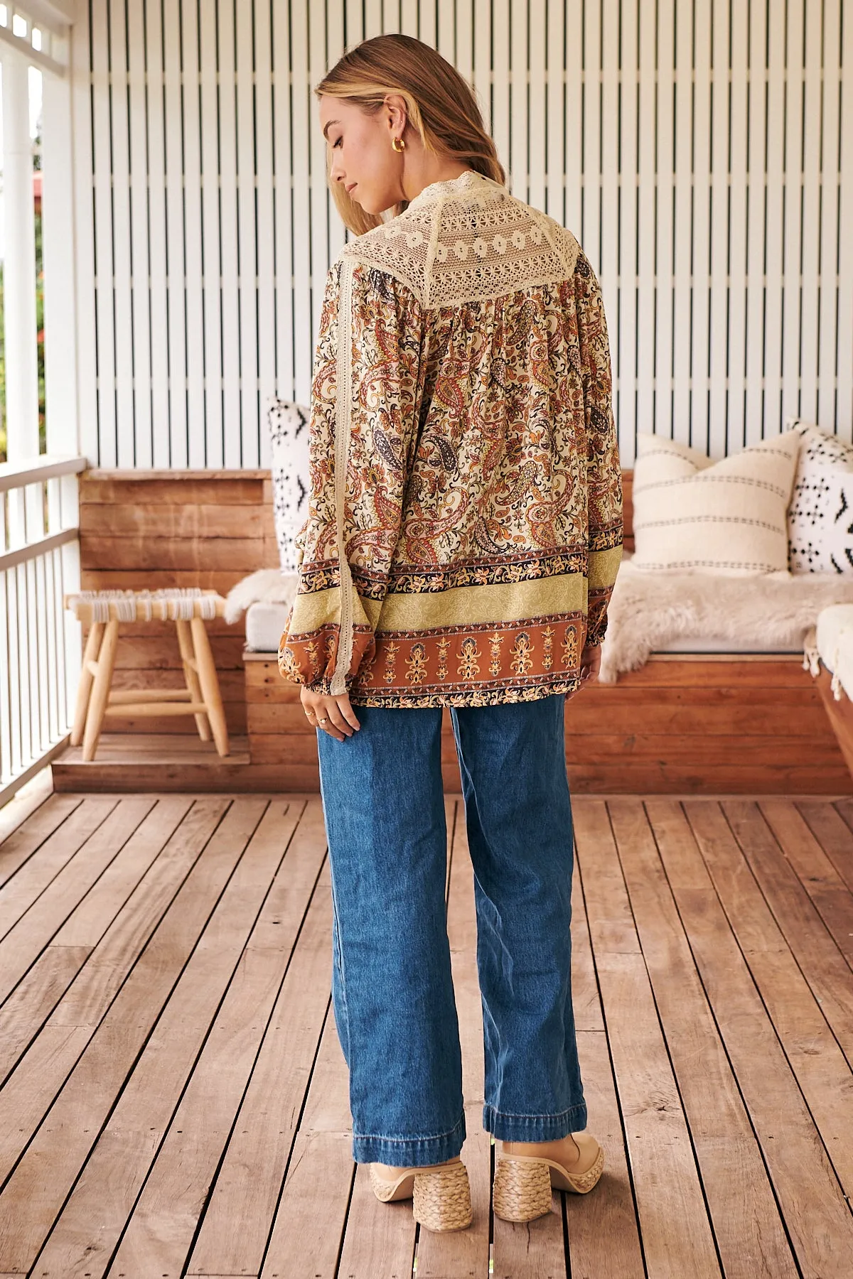 Oakie Print Florence Blouse sold by Lilac and Mila product image thumbnail 4