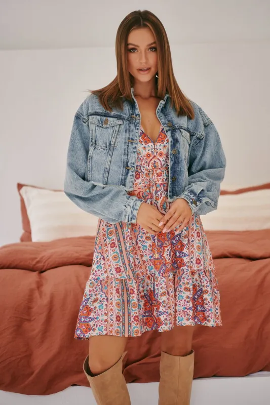 Benson Cropped Vintage Jacket made by Lilac and Mila