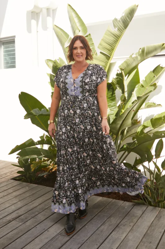 Alby Print Melissa Maxi sold by Lilac and Mila