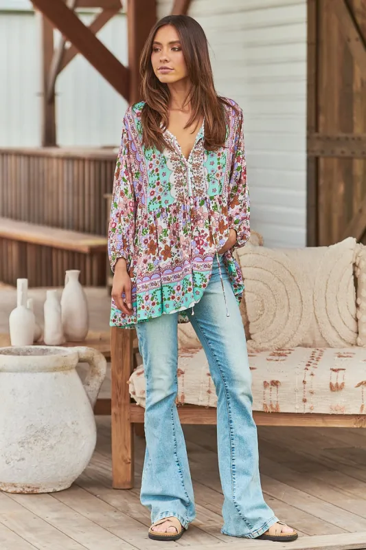 Field Day Print Chloe Top sold by Lilac and Mila