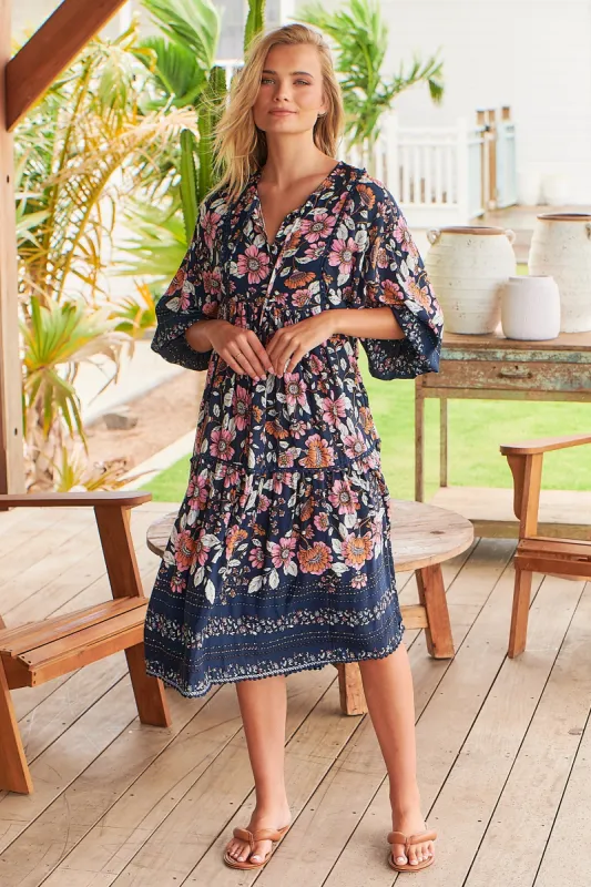 Shania Print Palace Dress sold by Lilac and Mila