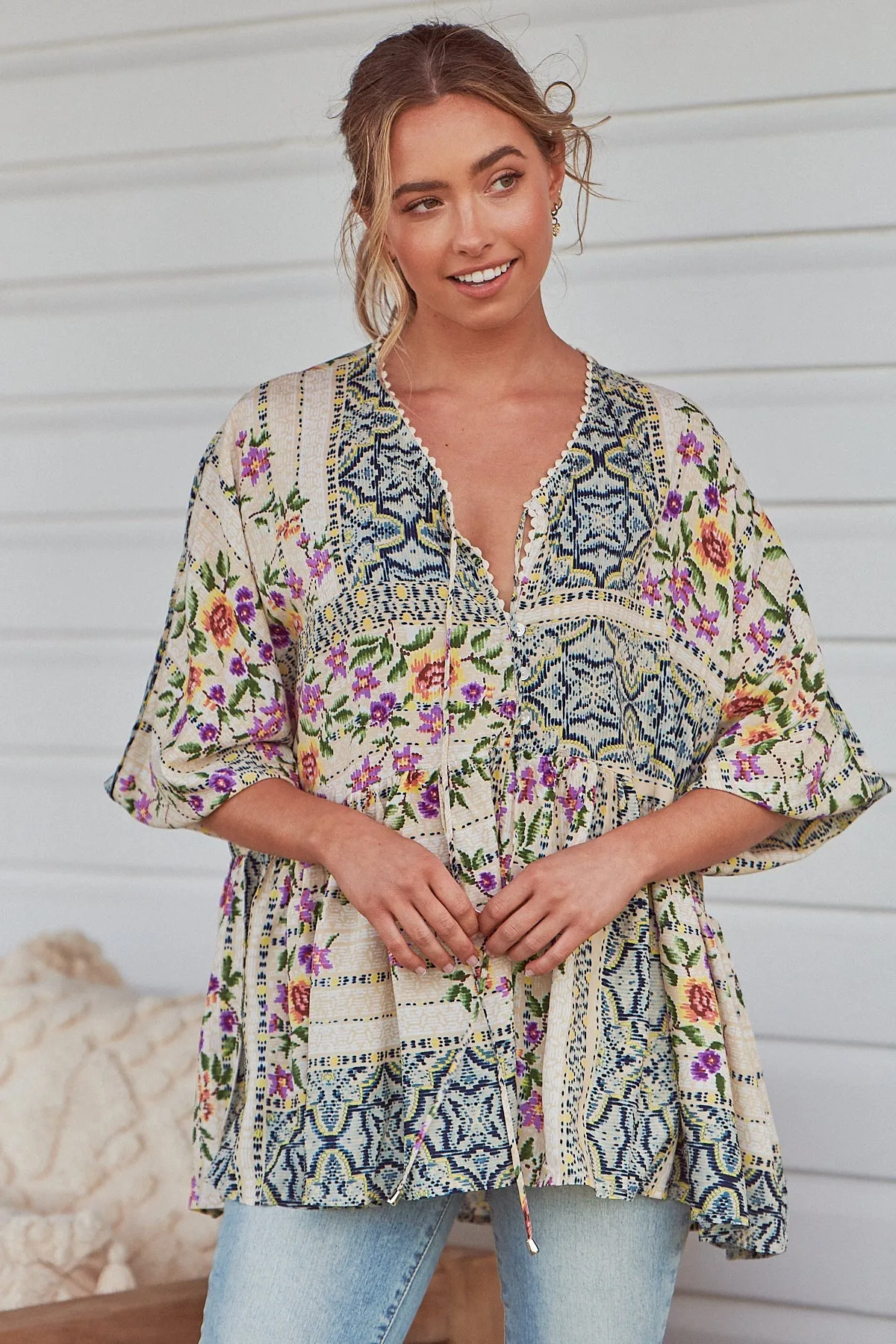 Sweet Love Print Chloe Top sold by Lilac and Mila product image thumbnail 3