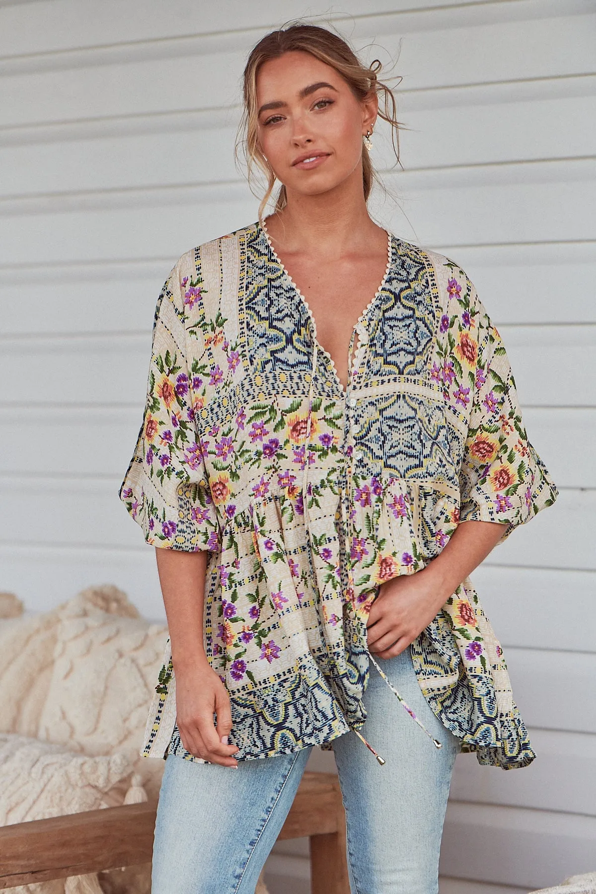 Sweet Love Print Chloe Top sold by Lilac and Mila product image thumbnail 2