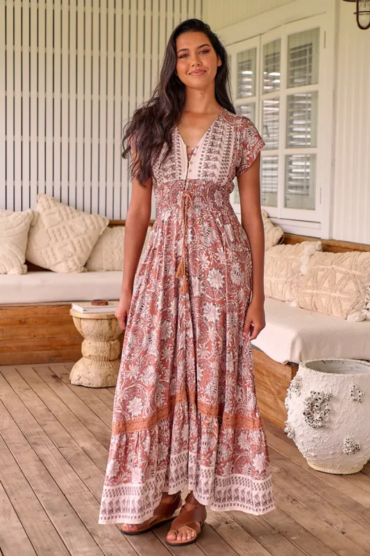 Indah Print Romi Maxi Dress sold by Lilac and Mila