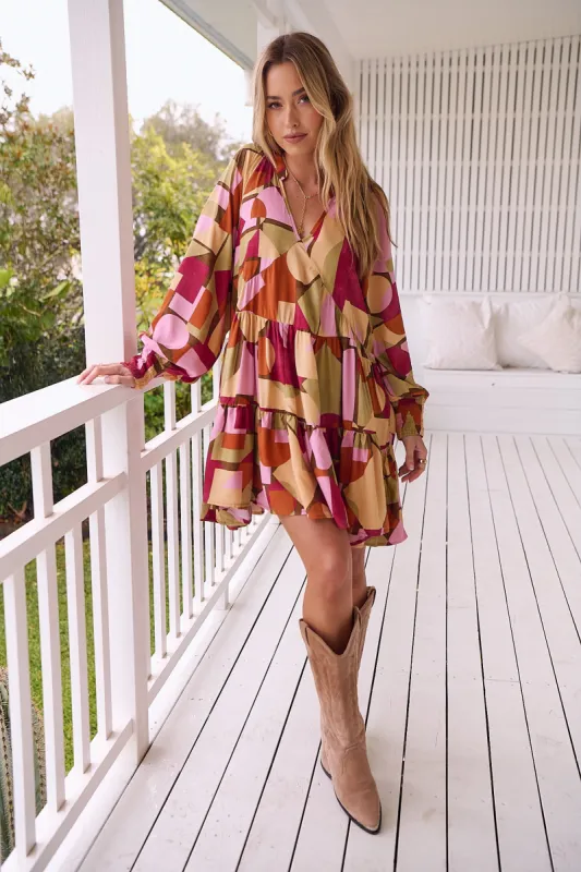 Freya Print Soul Mini Dress sold by Lilac and Mila