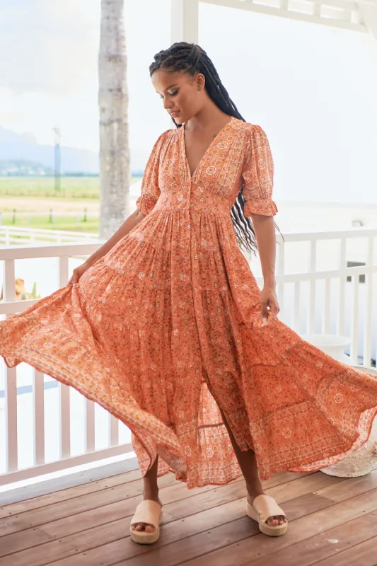 Ezrah Print Annabel Maxi sold by Lilac and Mila