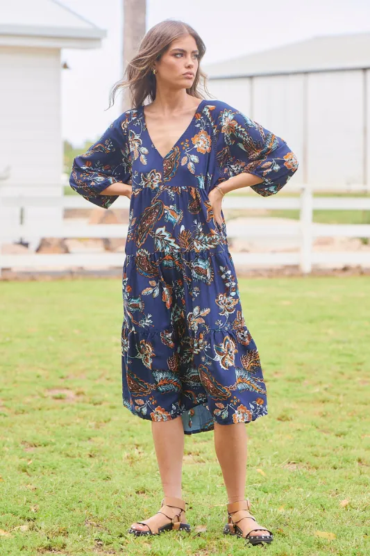 Mirimar Print Harris Midi sold by Lilac and Mila