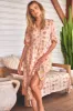 Daisies Print Eve Midi Dress sold by Lilac and Mila