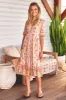Daisies Print Eve Midi Dress sold by Lilac and Mila