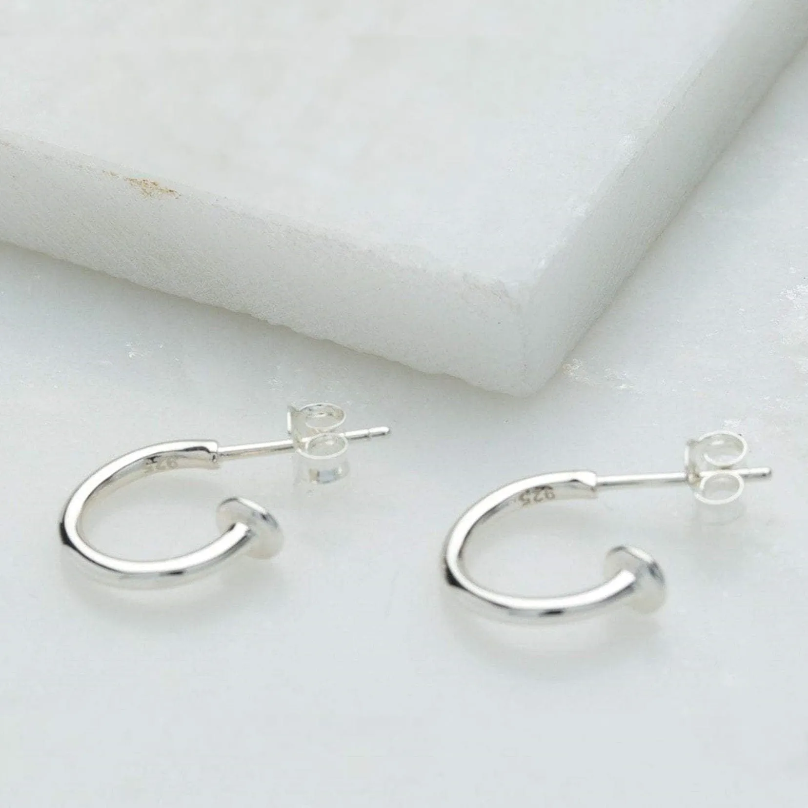 Silver Charm Hoop Earrings sold by Lily Charmed