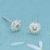 Silver Daisy Stud Earrings sold by Lily Charmed