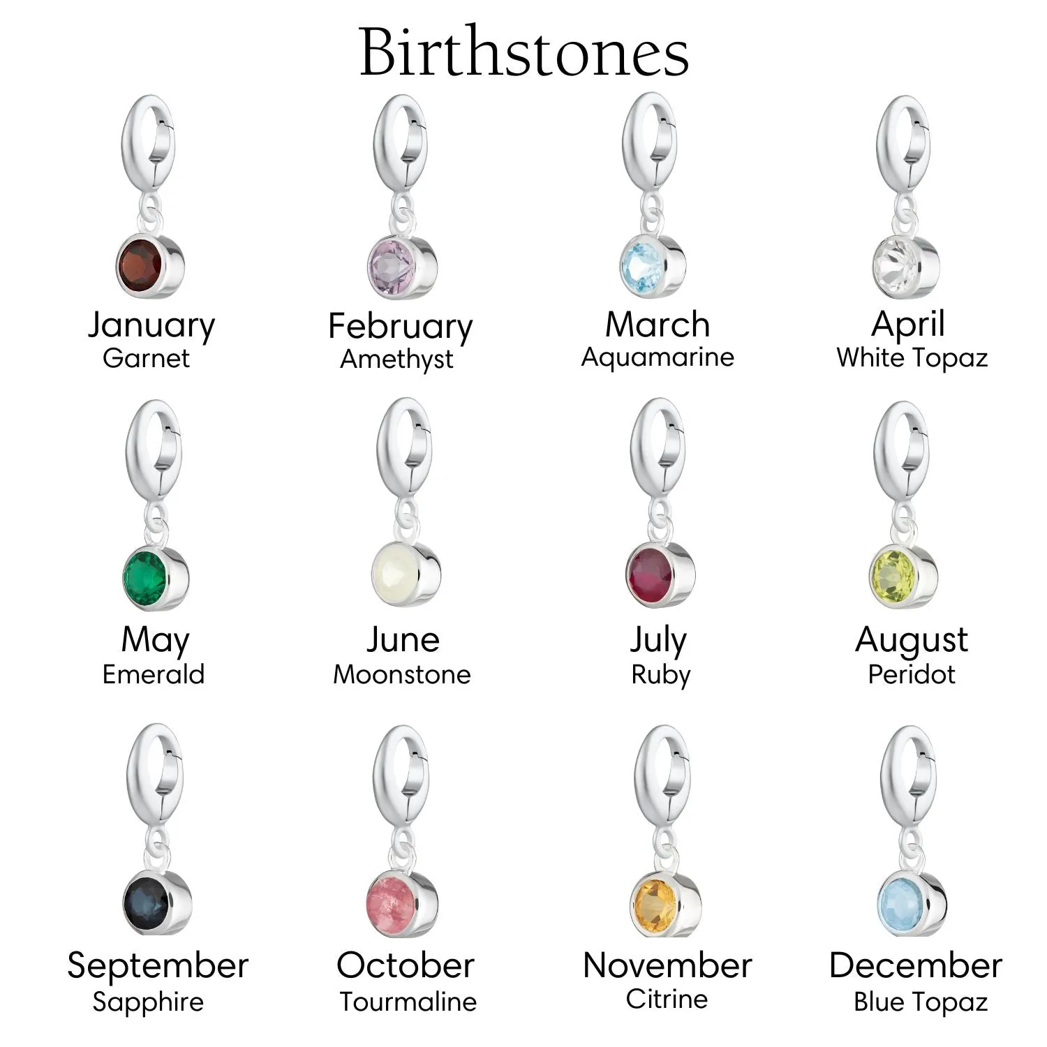 Birthstone Charm Bracelet sold by Lily Charmed product image thumbnail 4