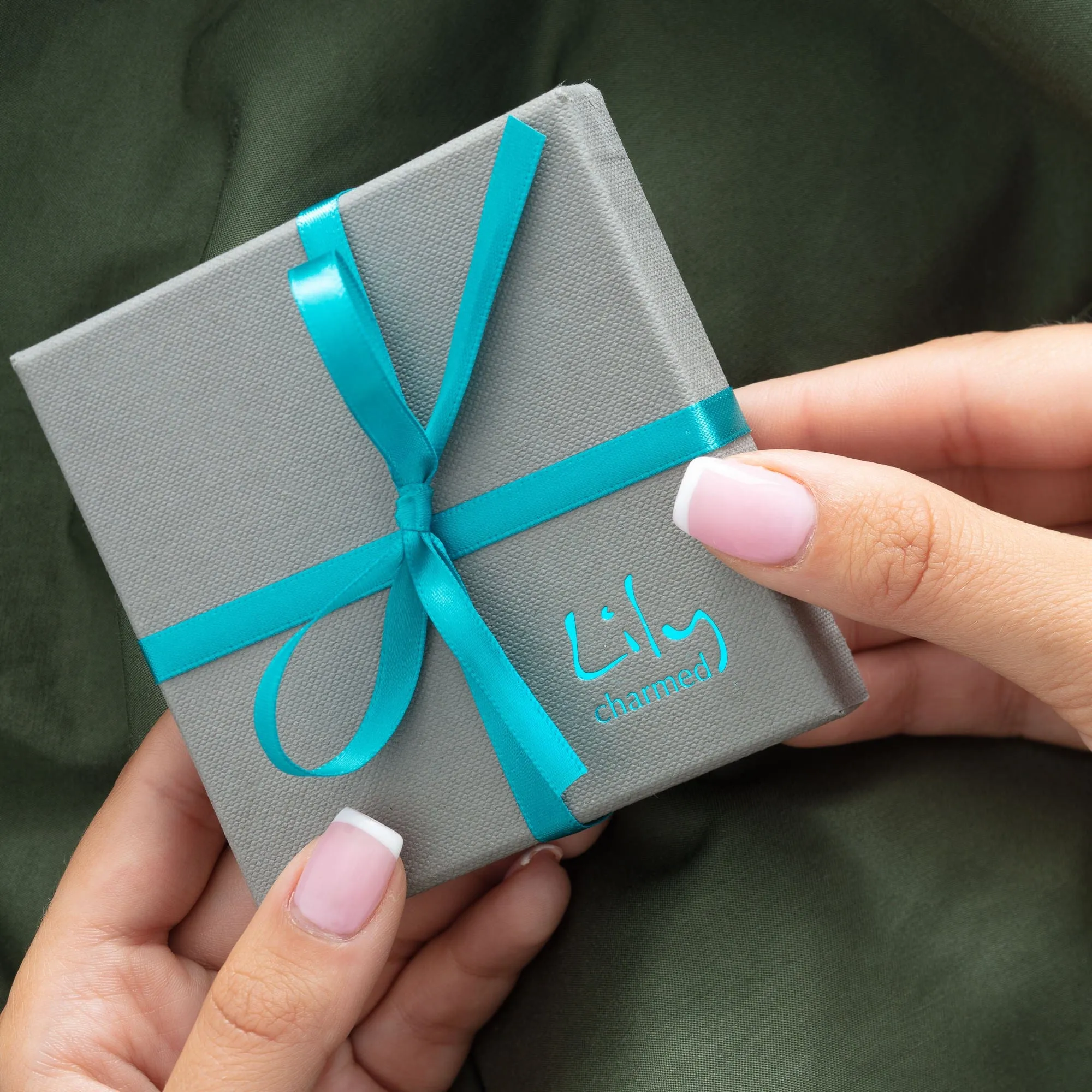 Silver Turquoise Eye Resin Charm Hoop Earrings sold by Lily Charmed product image thumbnail 3