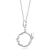 Silver Butterfly Ring Charm Necklace sold by Lily Charmed