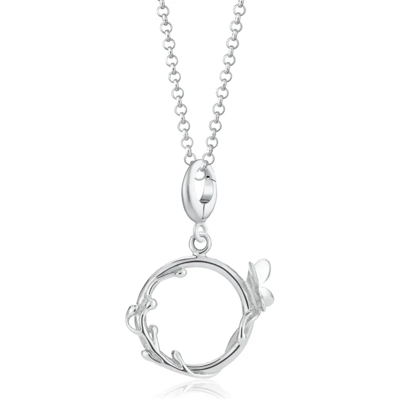 Silver Butterfly Ring Necklace sold by Lily Charmed