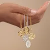 Engraved Gold Plated Capricorn Zodiac Necklace sold by Lily Charmed