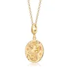 Engraved Gold Plated Capricorn Zodiac Necklace sold by Lily Charmed