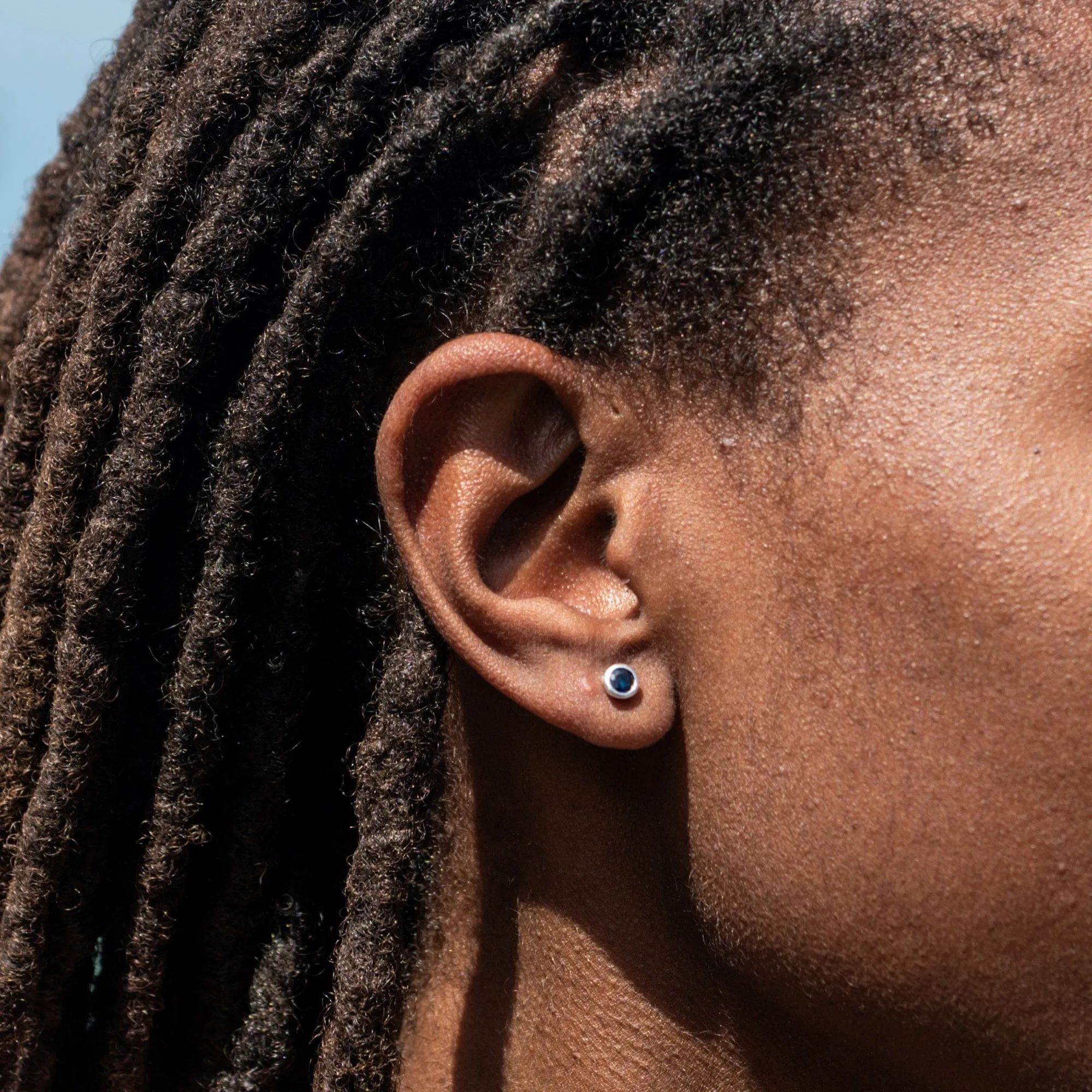 September Birthstone Earrings (Sapphire) sold by Lily Charmed product image thumbnail 3