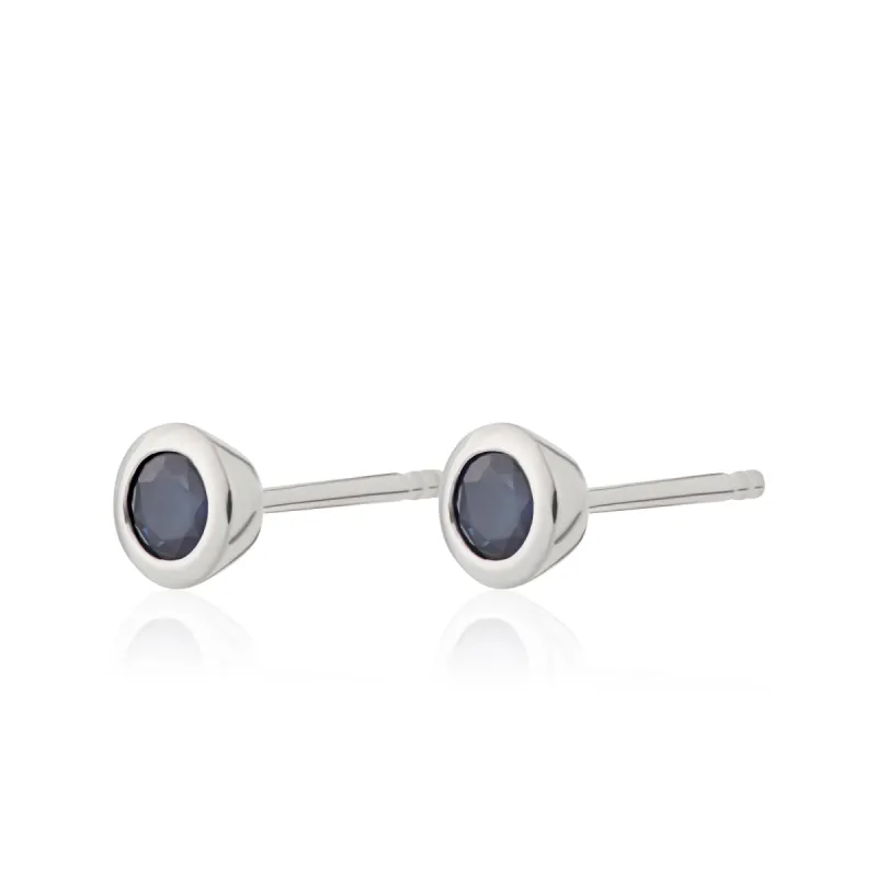 September Birthstone Earrings (Sapphire) sold by Lily Charmed