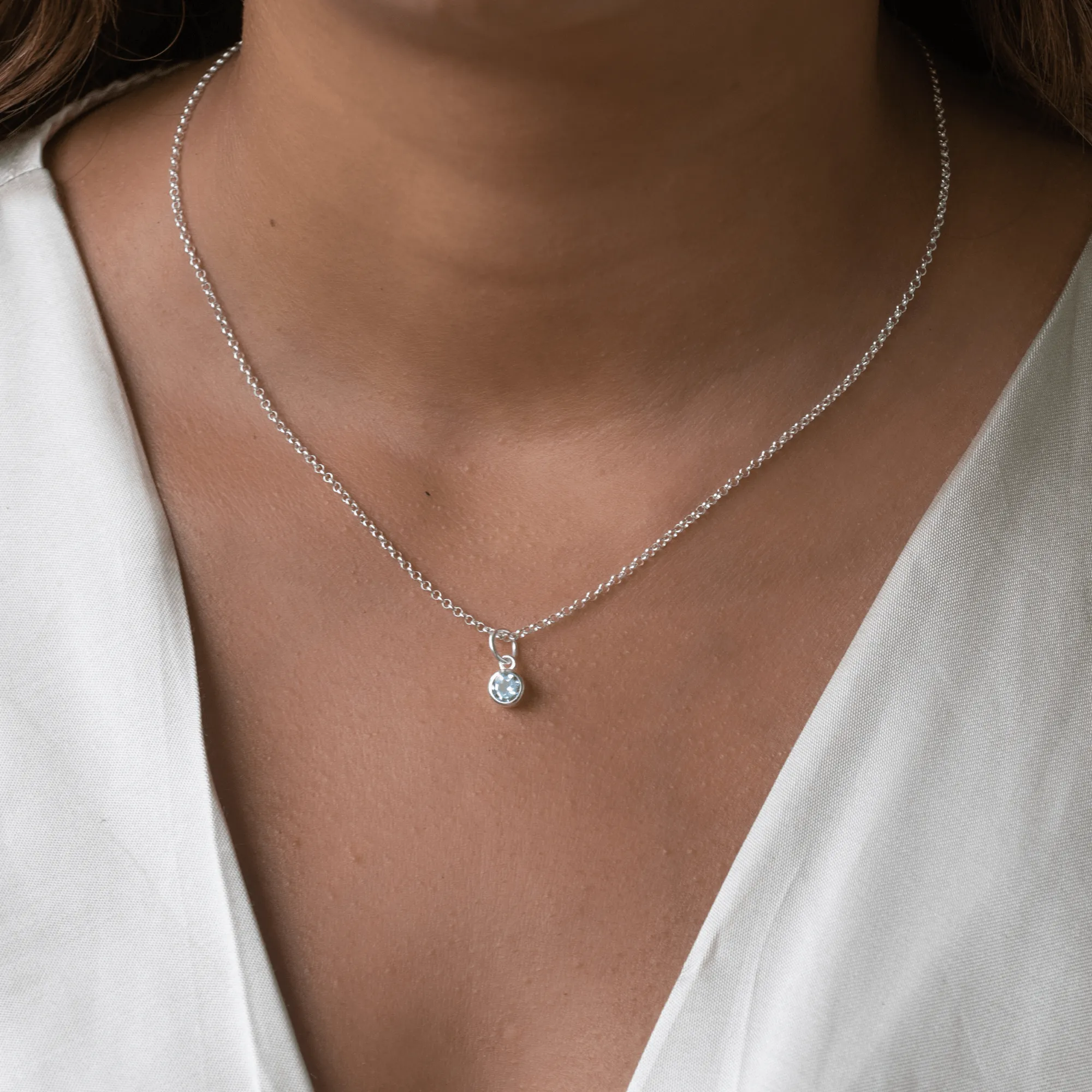 December Birthstone Jewellery Set (Blue Topaz) sold by Lily Charmed product image thumbnail 4