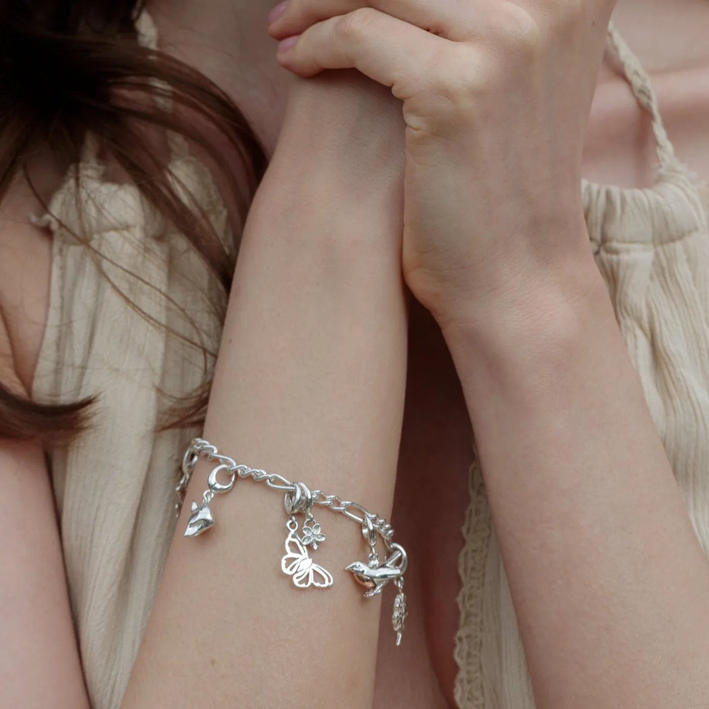 Silver Butterfly Charm sold by Lily Charmed product image thumbnail 4