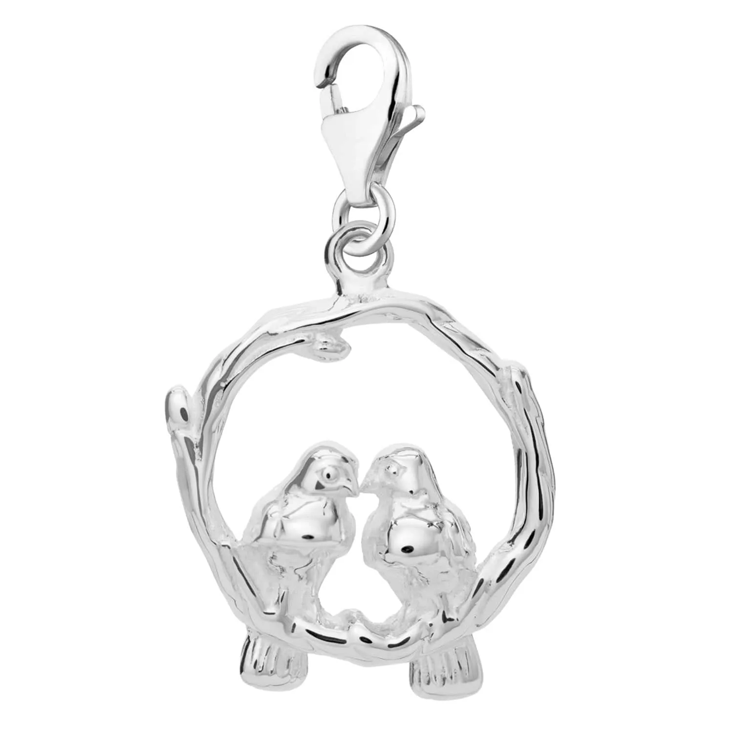 Silver Love Birds Charm sold by Lily Charmed product image thumbnail 2