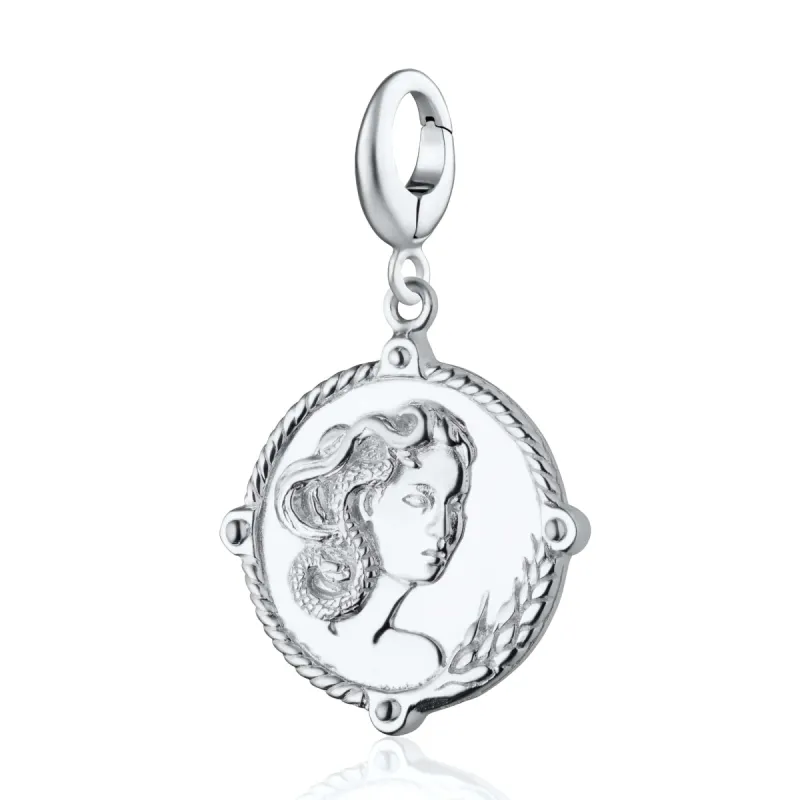 Silver Goddess of Fertility & Nature Demeter Charm made by Lily Charmed