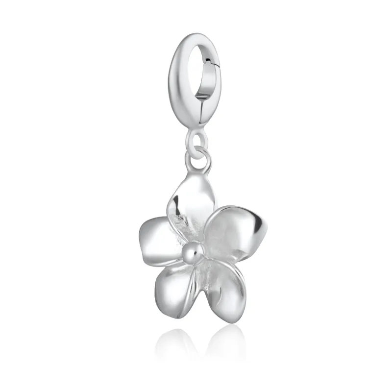 Silver Flower Charm sold by Lily Charmed