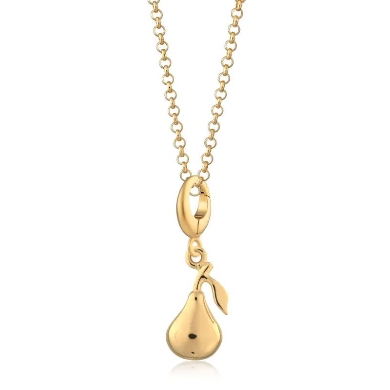 Gold Plated Pear Necklace sold by Lily Charmed