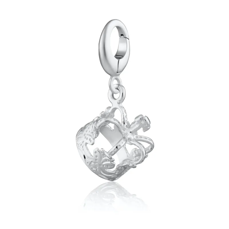 Silver Crown Charm sold by Lily Charmed
