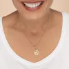 Engraved Gold Plated Leo Zodiac Charm sold by Lily Charmed