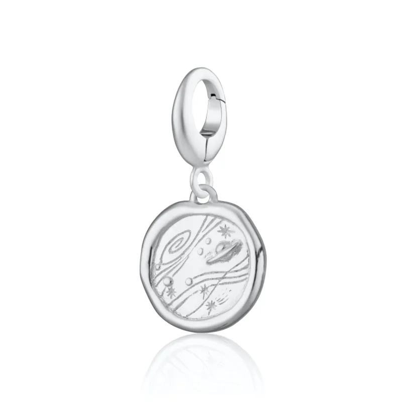 Engraved Silver Manifest Trust Charm sold by Lily Charmed
